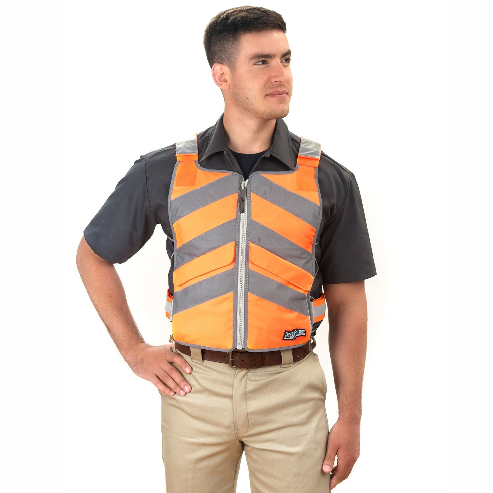 FlexiFreeze Ice Vest Pro Series – Personal Cooling Heat Relief (Hi-Vis)