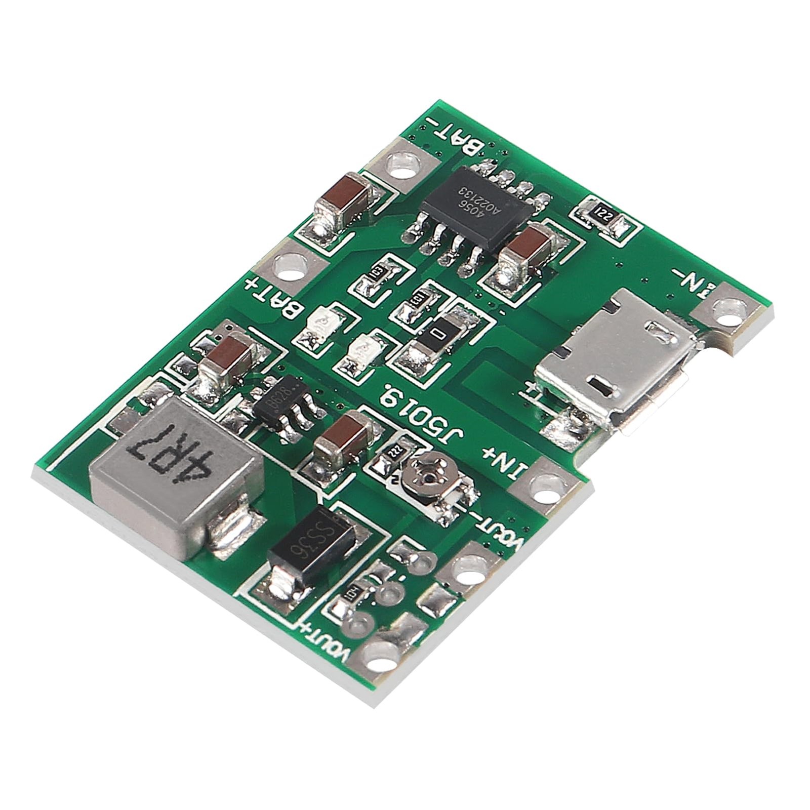D-FLIFE 10pcs 18650 18650 Lithium Li-ion Battery Charger Module 2A USB Green