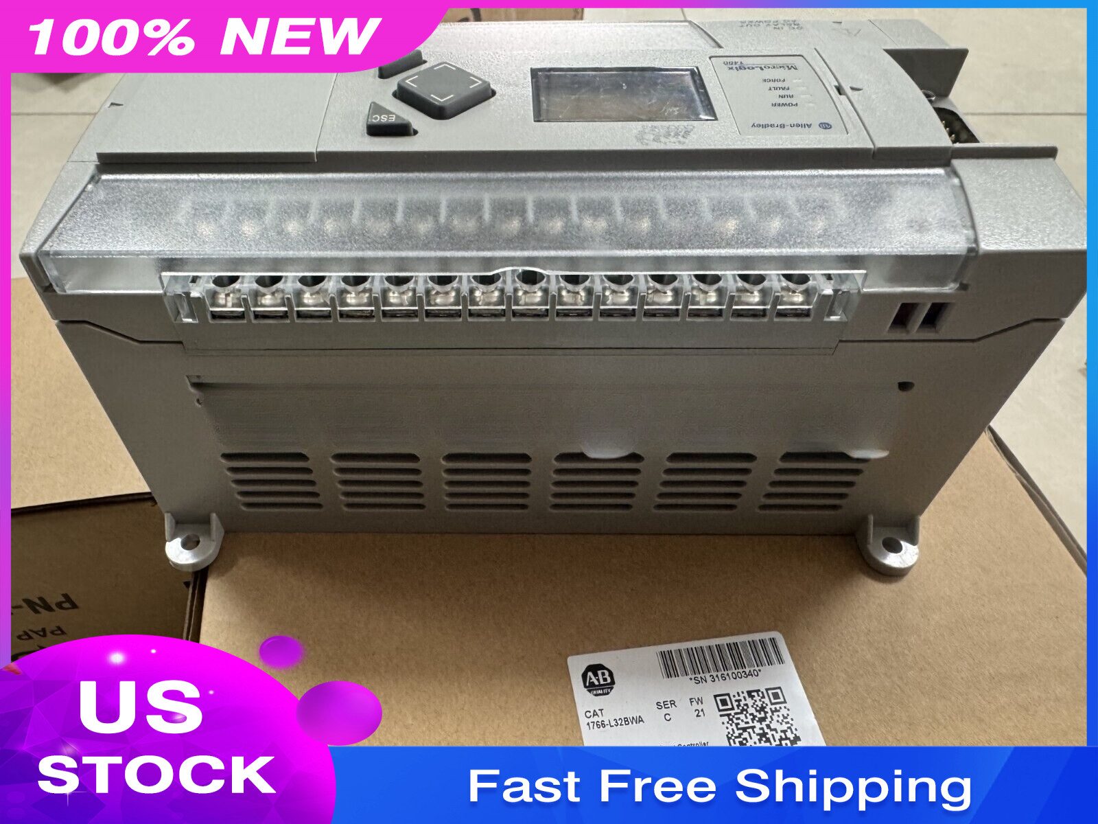 NEW V Allen-Bradley 1766-L32BWA 1400 32 Point Controller Fast shipping