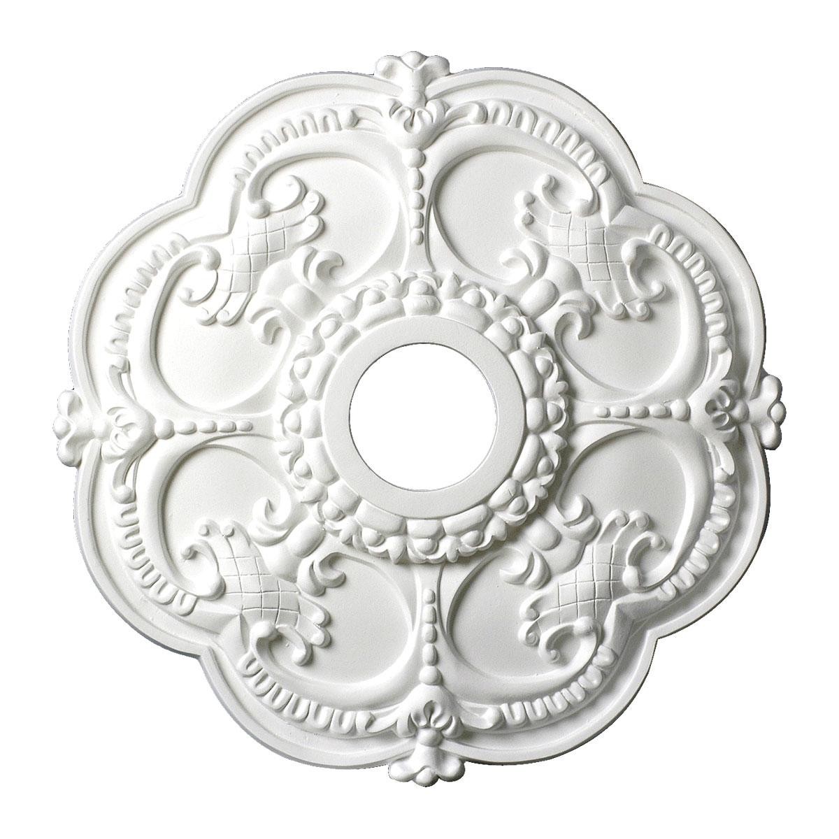 18 inch x 1-1/2 inch Floral Polyurethane Ceiling Medallion Single Pack