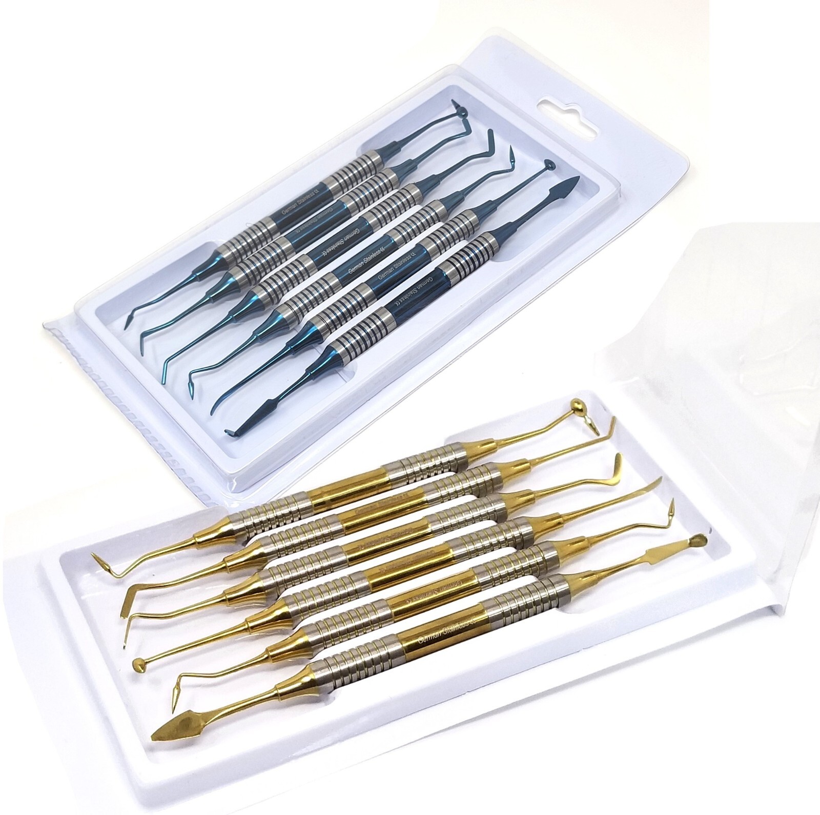 6Pcs/Set Dental Composite Resin Filling Spatula Repair Restorative Instruments