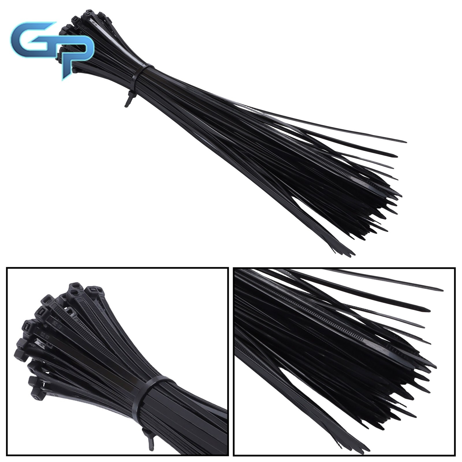 1200pcs Zip Ties 14″ Heavy Duty 50lb Tensile Strength Self-Locking Nylon 0.18in