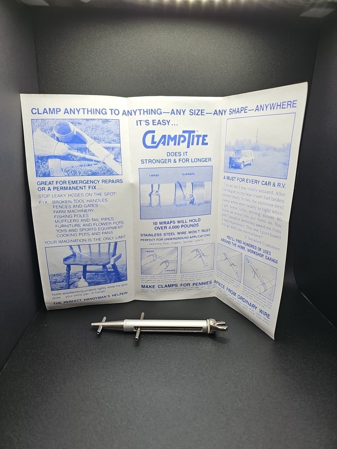 CLAMPTITE Tool Clamping Clamp Making Tool Professional Wire Clamps USA Made