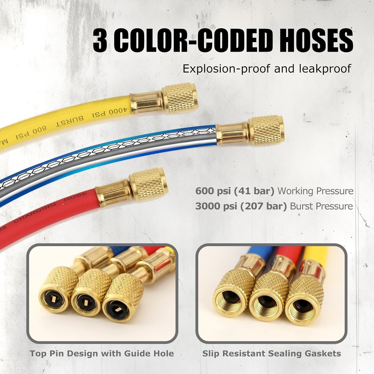 R134A R12 R22 R502 Refrigerants AC Manifold
