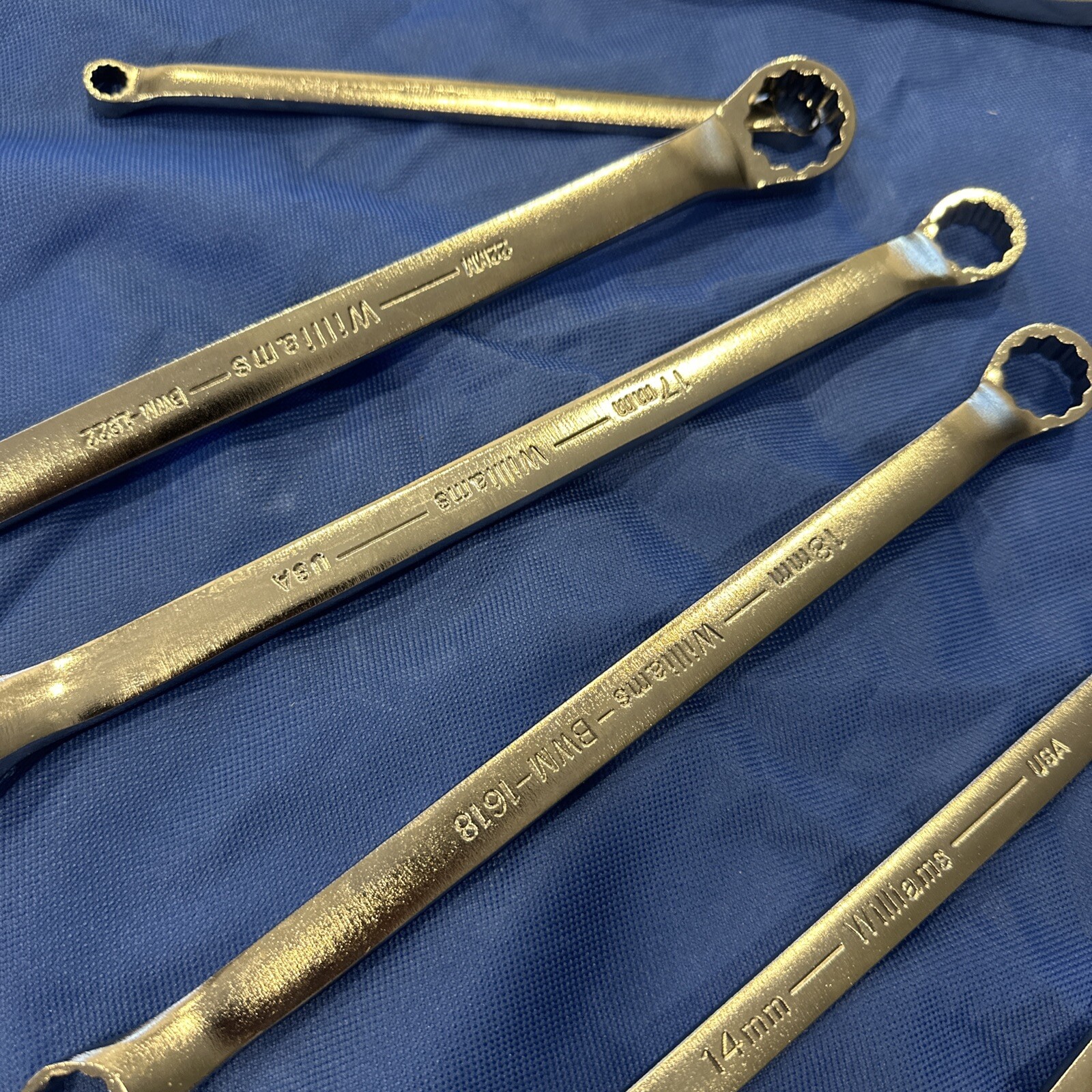 Williams USA 8-32mm 12 Point Double 10° Offset Box End Wrench Set 10pc MWS-BWM10