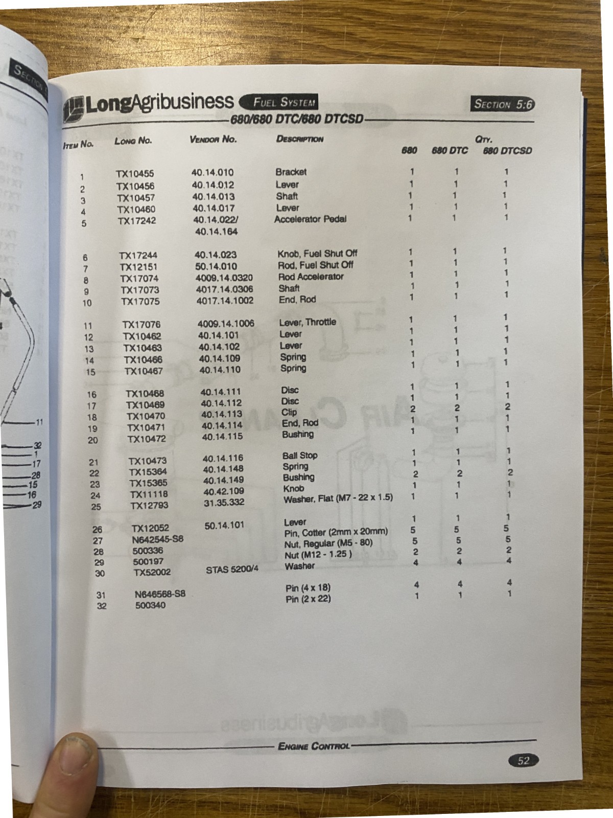 680 DTC 680 DTC SD Tractor Service Parts Manual Fits Longtrac Tractor 680