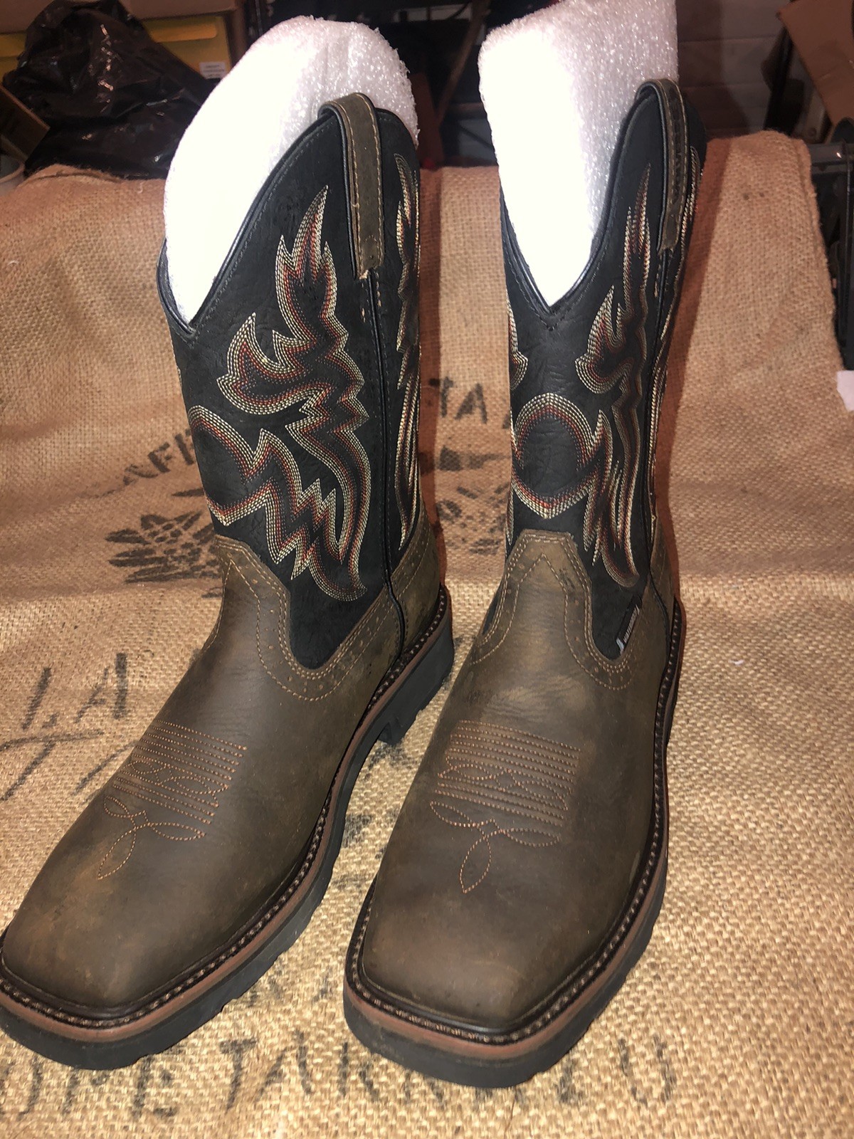 Wolverine Men’s Rancher ST WP 10in Work Boot, Black/Brown, Size Men’s 8.5EW
