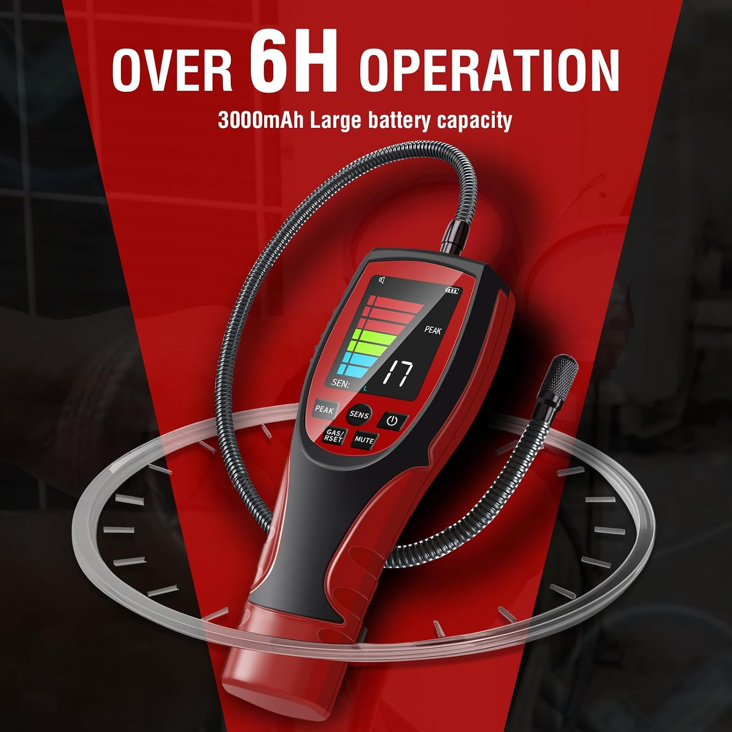 Refrigerant Leak Detector HVAC, ALD-200PRO 3-In-1 Professional Freon Leak Detec