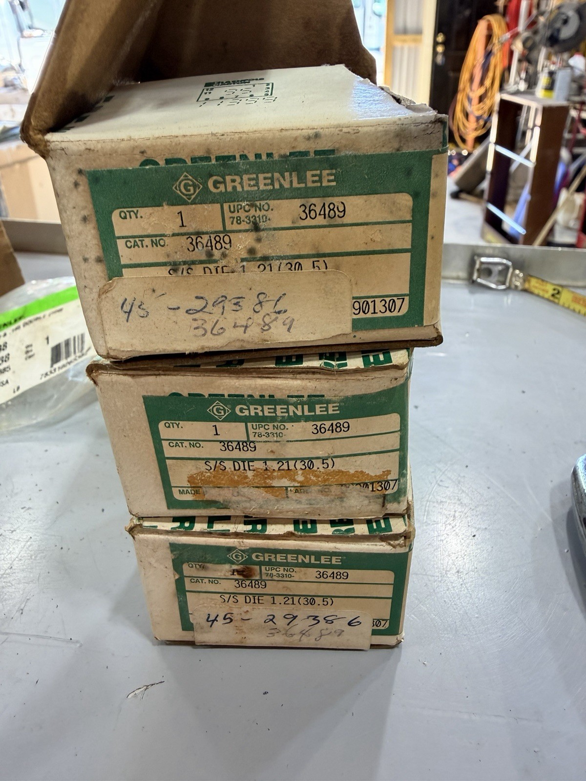 Greenlee 36489 Slug-Splitter Die 1.21″ 30.5mm Stainless Steel Knockout Die NOS