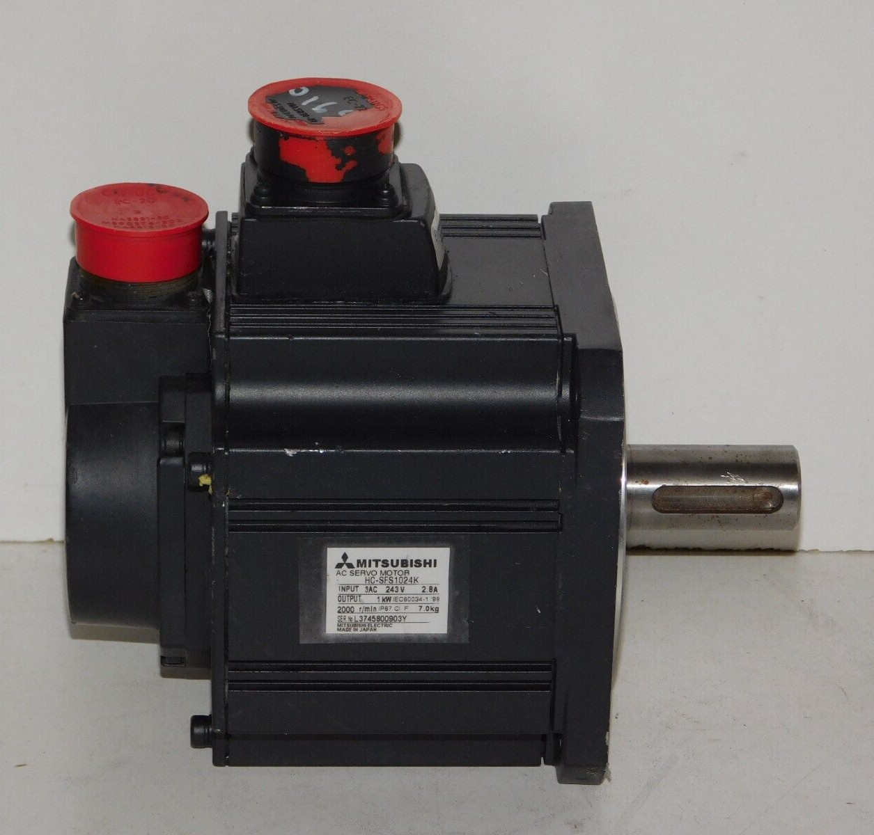 New Mitsubishi HC-SFS1024K AC Servo Motor 3AC 243V 2.6A 2000RPM with Encoder