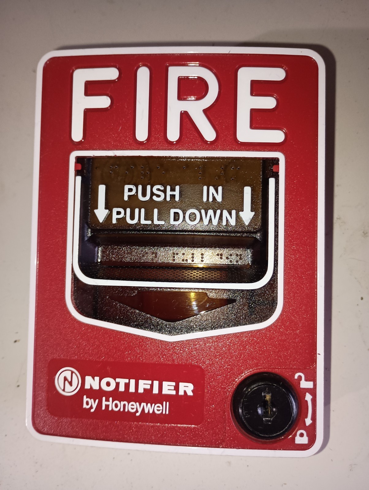 NOTIFIER NBG-12LX Fire Alarm Addressable Pull Station Key Included