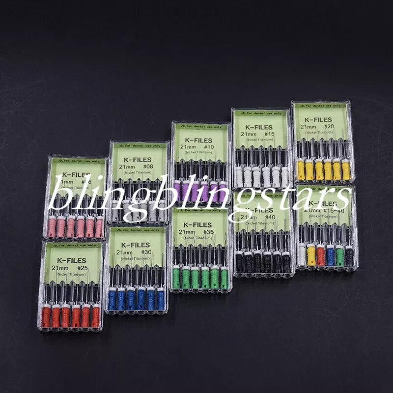 1 Box Endodontic Dental K-FILES 21/25/31mm Niti Nickel Titanium Root Canal File