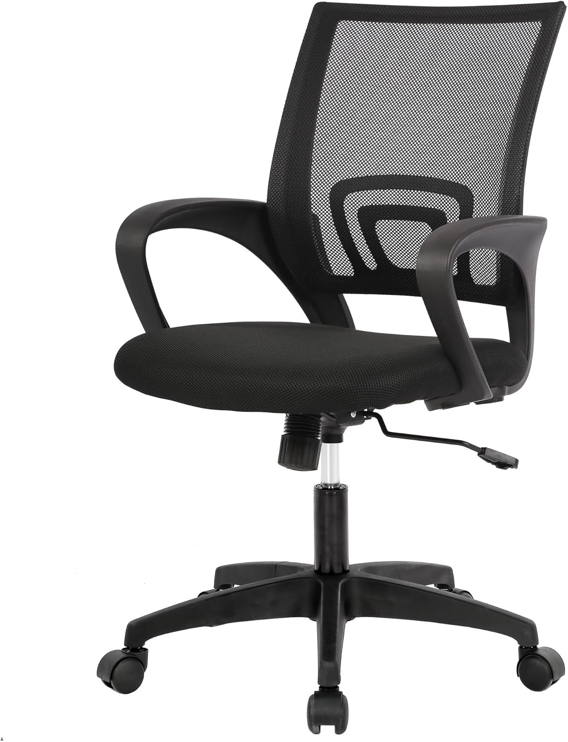 Ergonomic Mesh Home Office Chair with Adjustable Lumbar Support (Black)