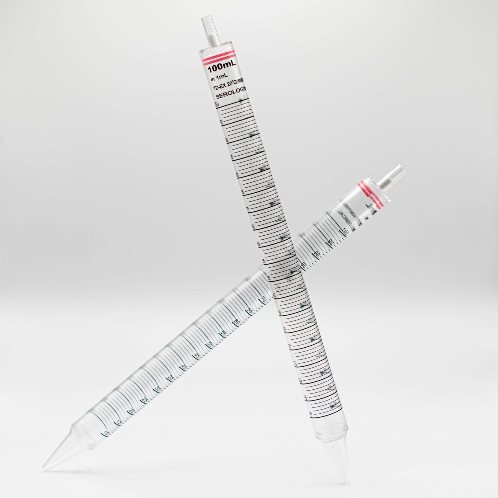 100mL Serological Pipette, Individually Wrapped, Paper/Plastic, Sterile, 50/pack