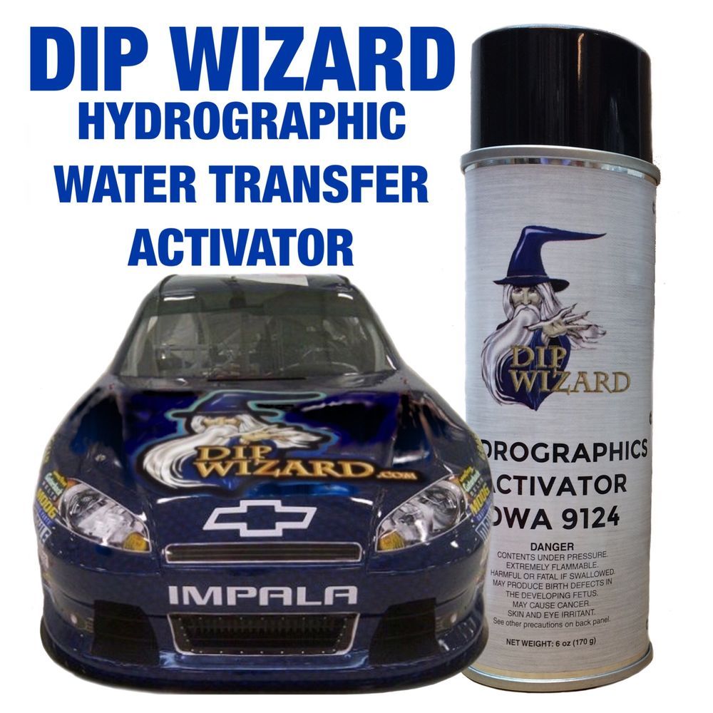 HYDROGRAPHIC FILM ACTIVATOR 16oz DIP WIZARD AEROSOL SPRAY CAN HYDROVATOR