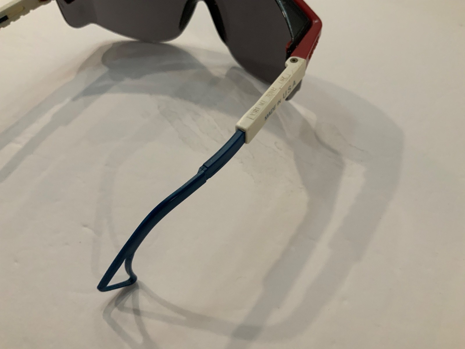 UVEX Astrospec Patriot Frame Dark Lens Safety Glasses Made In USA Z87 VTG