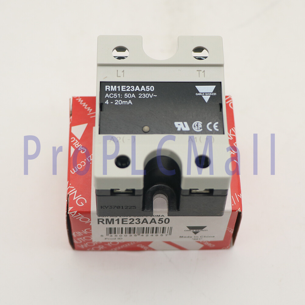 1PCS NEW CARLO GAVAZZI RM1E23AA50 Solid State Relay 50A 230V 4-20mA