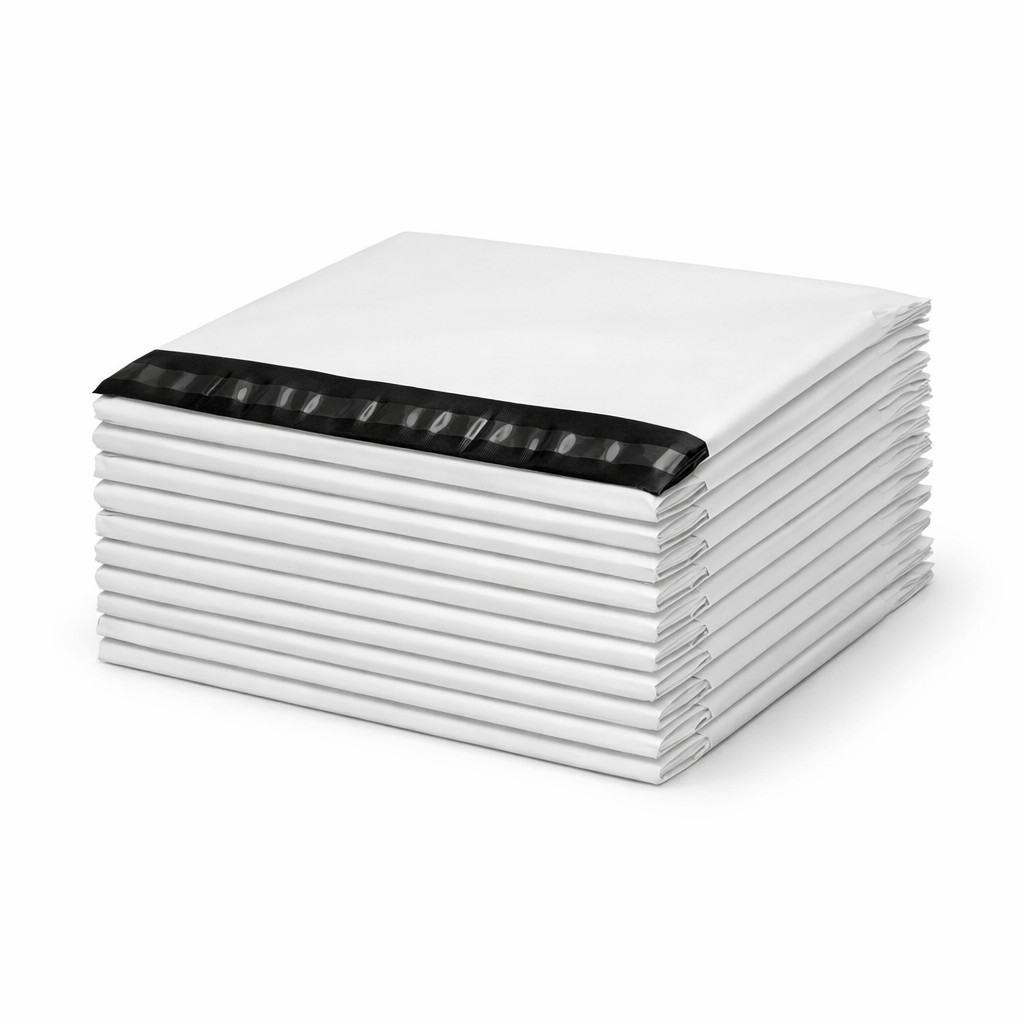 10×13 Poly Mailers 2 Mil White Shipping Bags Self Seal Waterproof Bulk Packs