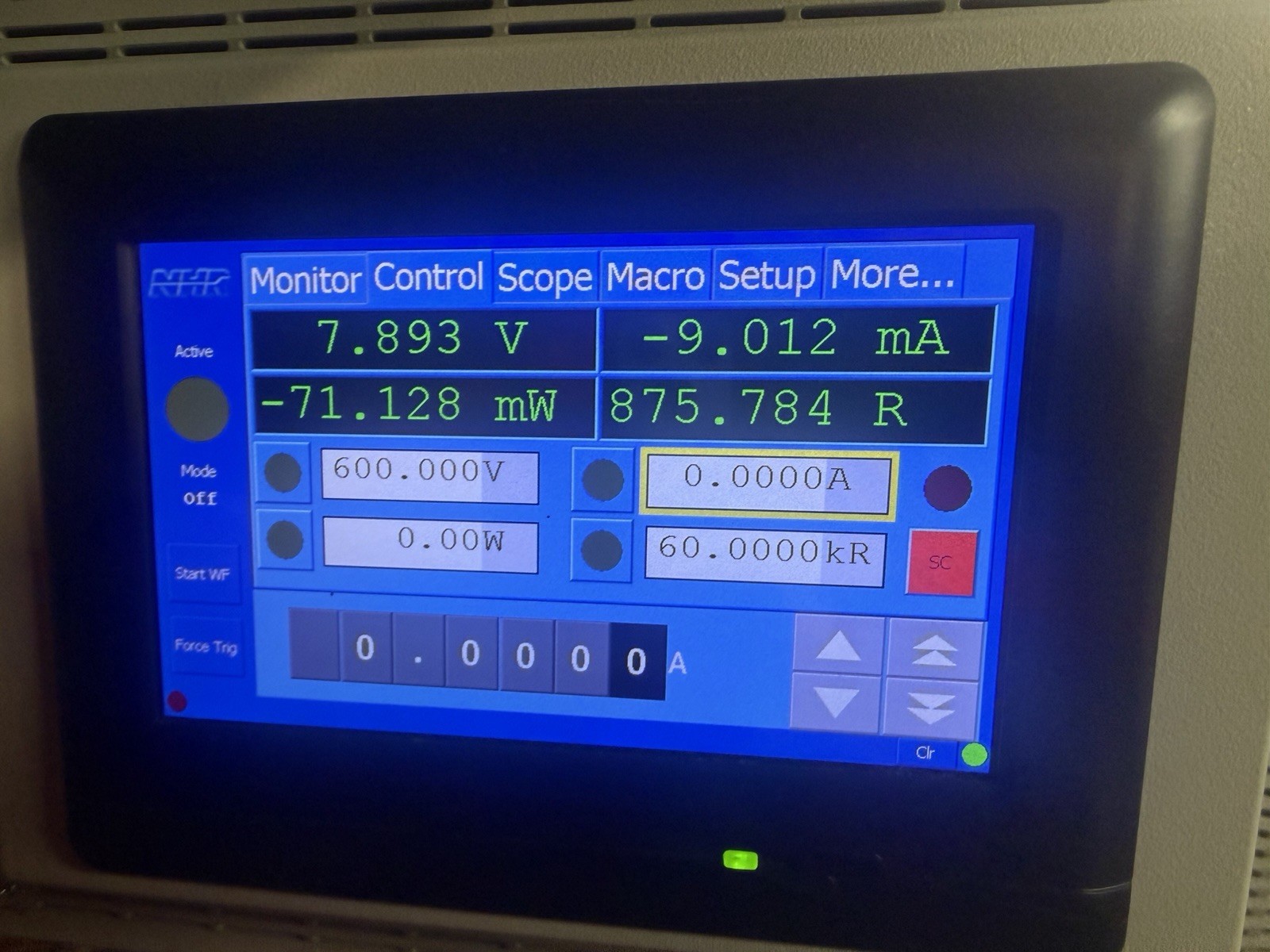 NH Research 4760 LXI 7” Display DC Load 6KW Master, 600V 300A, 6000W