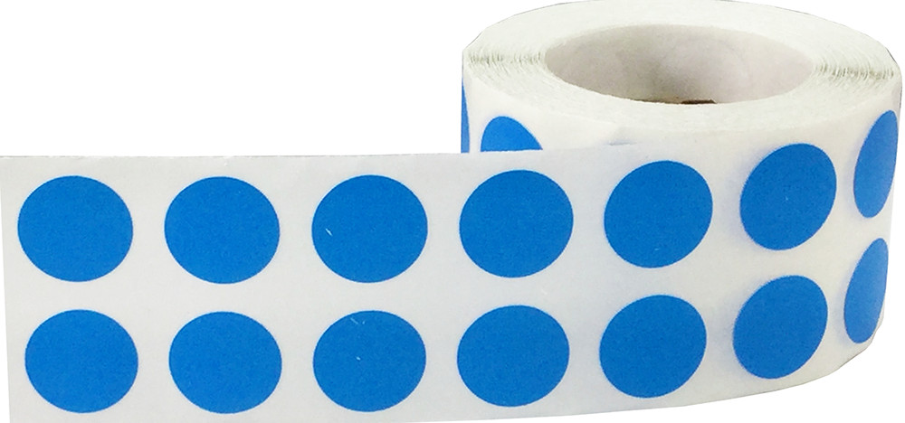 Circle Dot Stickers | 0.5″ Inch Round | 1,000 Pack | Pick One Color