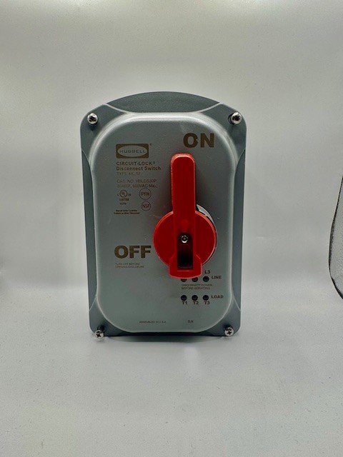Hubbell HBLDS30P Disconnect Switch 30A 600V 3-Pole NEMA 3R NIB NEW!