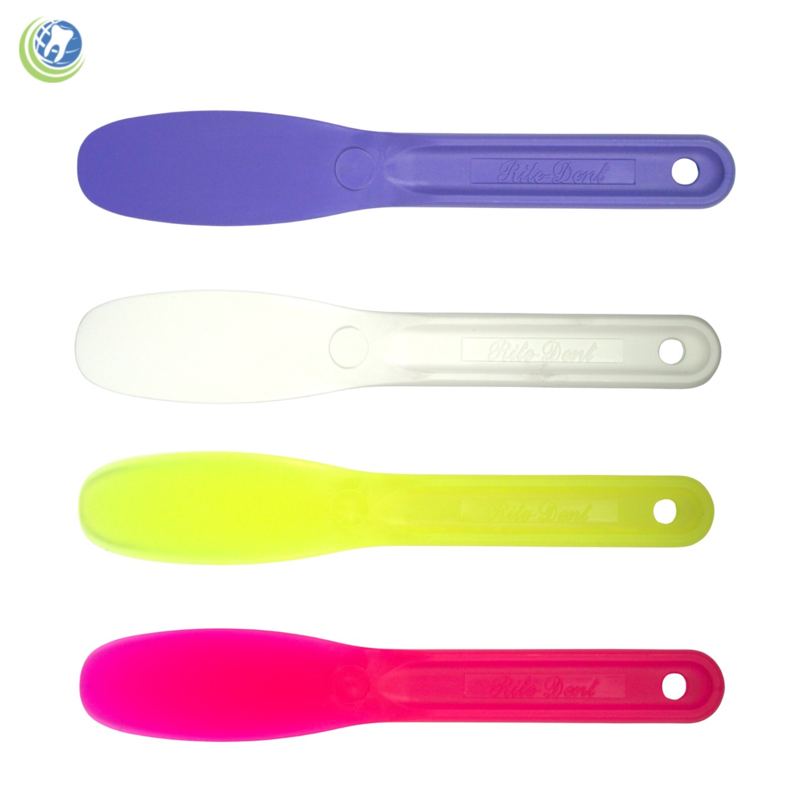 DENTAL LAB PLASTIC MIXING SPATULA FOR ALGINATE IMPRESSION MATERIAL 4PC ASSORTED