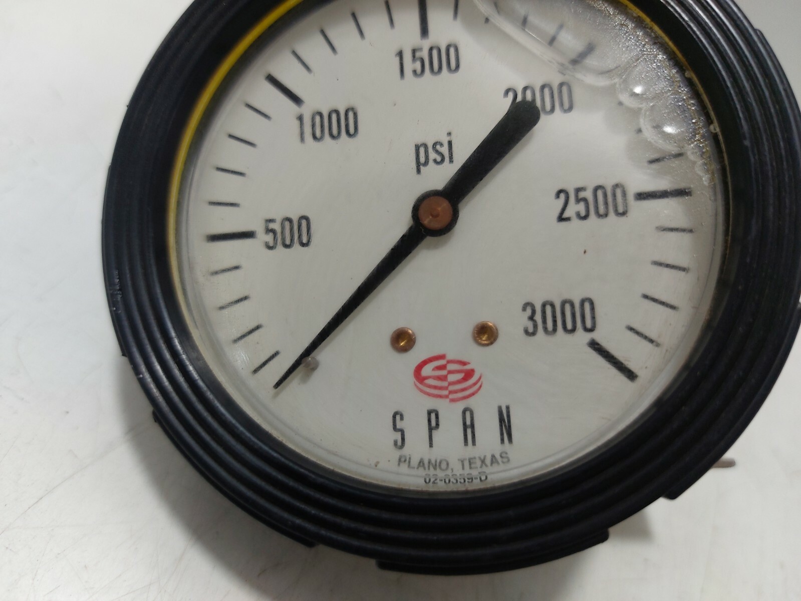 Span 020359D Pressure Gauge 0.3000 Psi