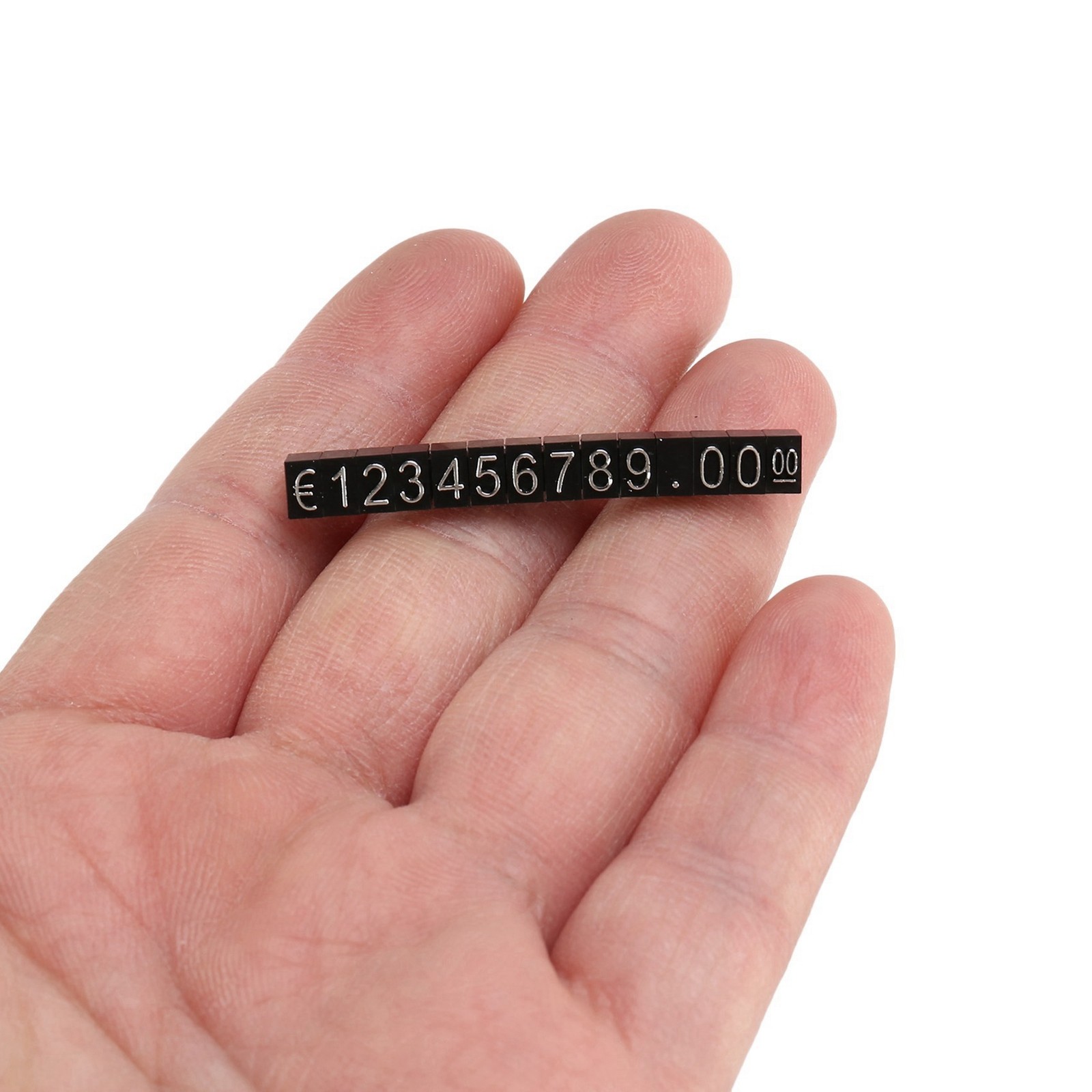 120 Sets Plastic Cubes Price Display Label Adjustable Number Stand9362