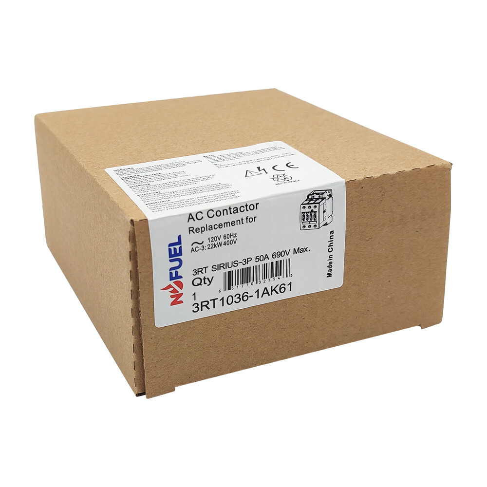 AC 3RT1036-1AK61 Contactor 120V coil 50A same as Siemens Contactor 3RT1036-1AK60