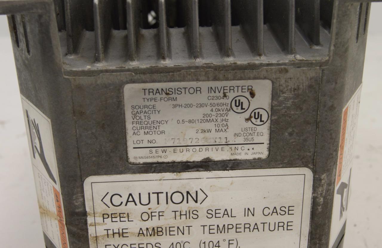 SEW-Eurodrive C2302.0 Transistor Inverter Drive / 3PH-200-300V/ Motor Drive