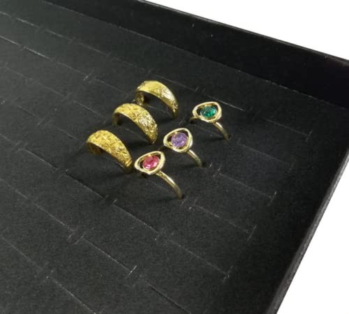 THE PERFECT PART 100 Slots Jewelry Ring 11.42 x 7.48 x 1.47 inches, Black