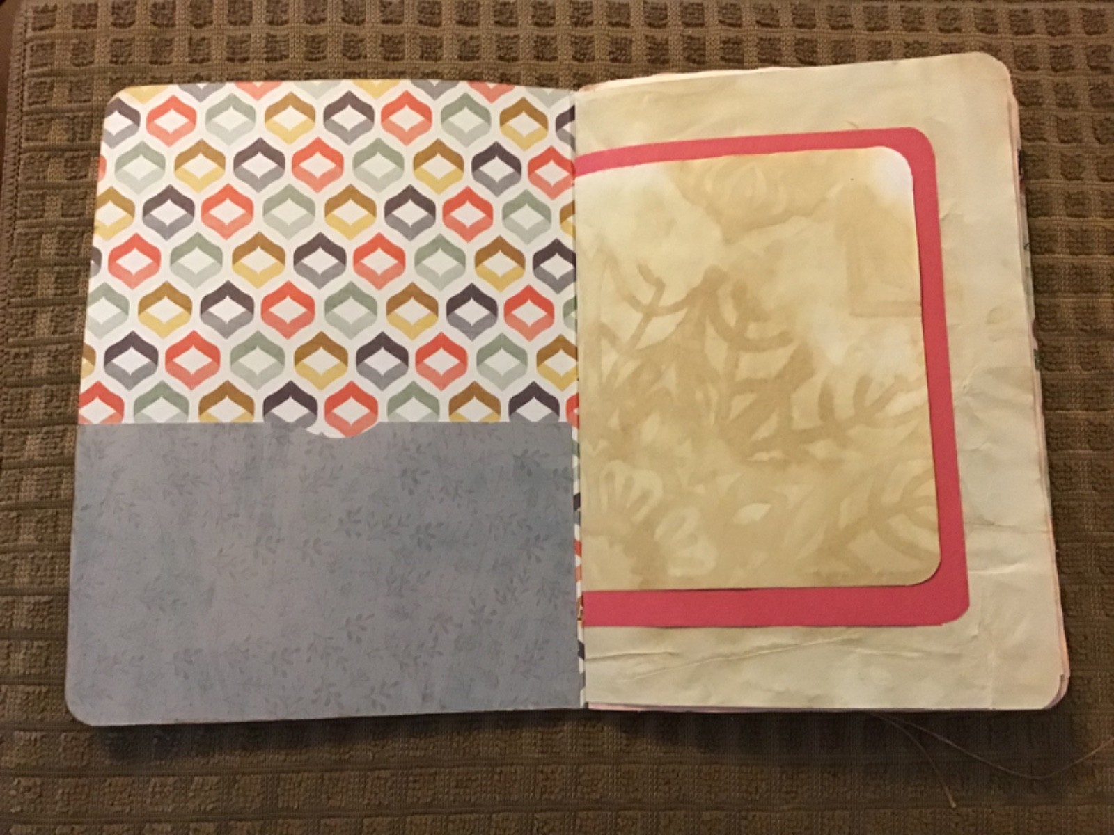Handmade Junk Journal Naked Junk Journal 8” x 6” Deer Print Card Stock Cover