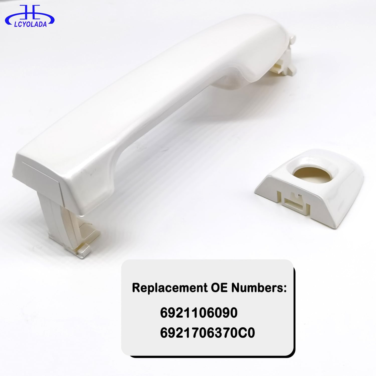 Front Left Driver Side Exterior Door Handle for Toyota Camry 2012-2017 White