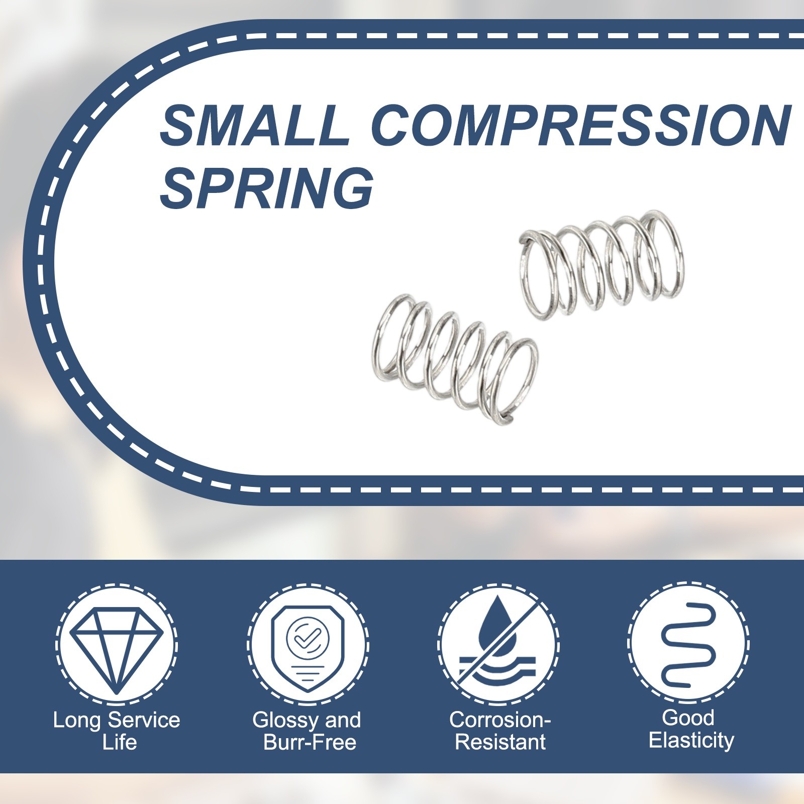 10 x Small Compression Spring 3 mm OD 0.3 mm Wire 5 mm Free Length
