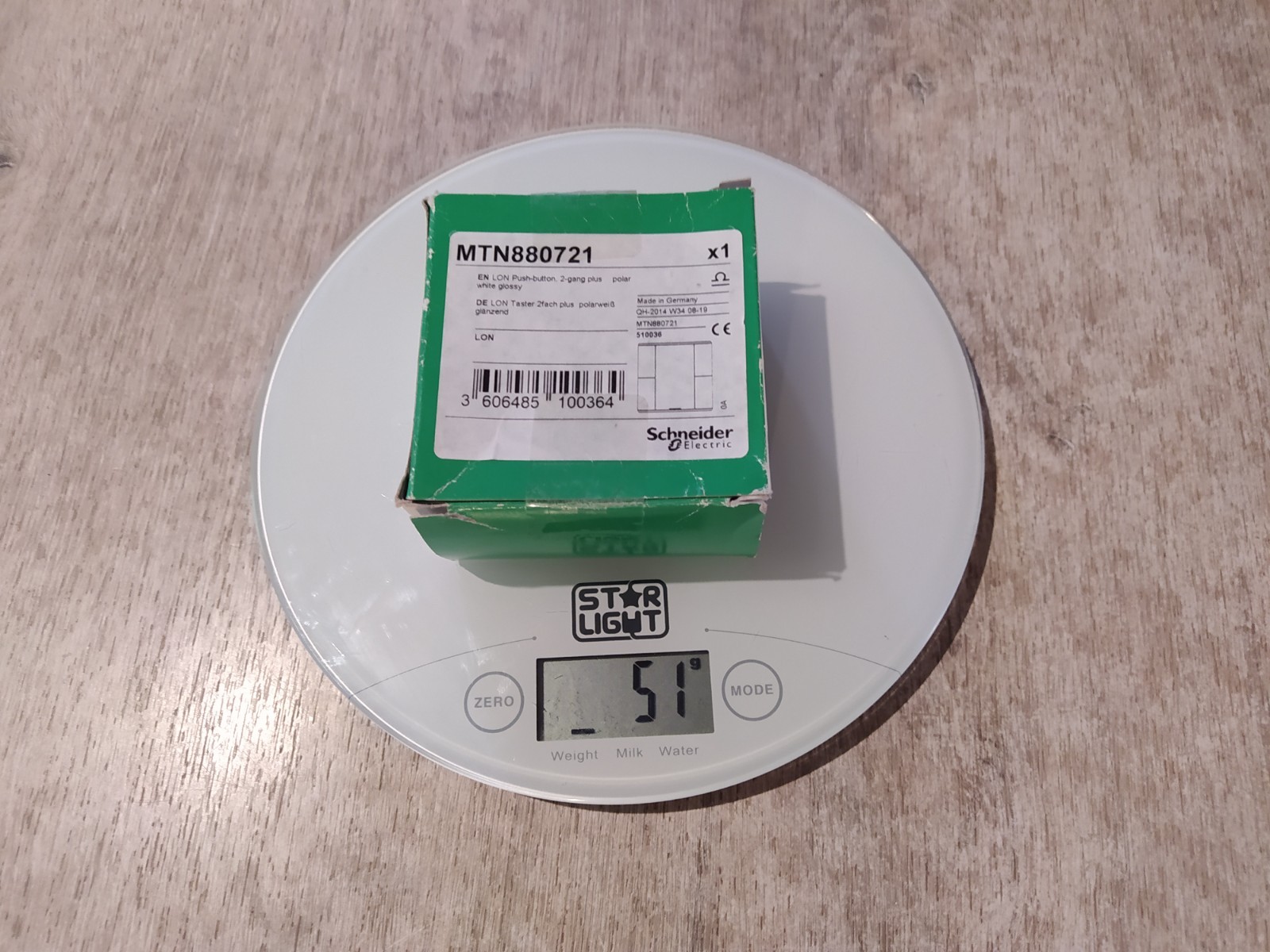 SCHNEIDER ELECTRIC LON ARTEC PUSH-BUTTON 2-GANG MTN880721 [NEW]