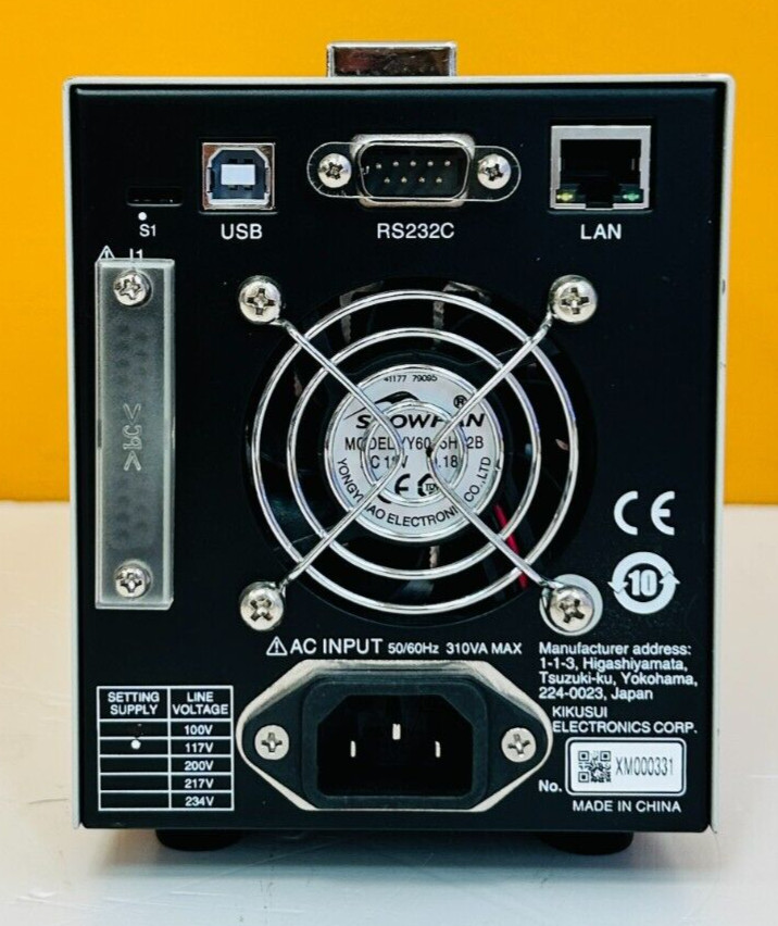 Kikusui PMX18-5A 18 V, 5 A, USB, RS-232C, Programmable DC Power Supply. Tested!