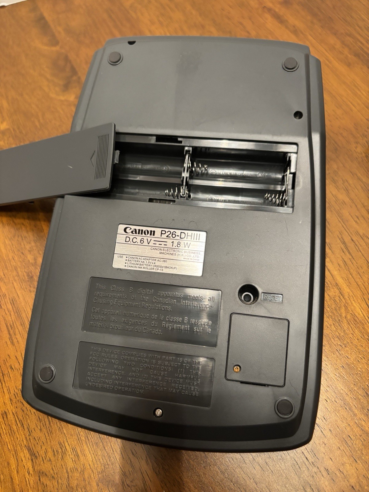 Canon P26-DH III Printing Calculator With Clock And Calendar