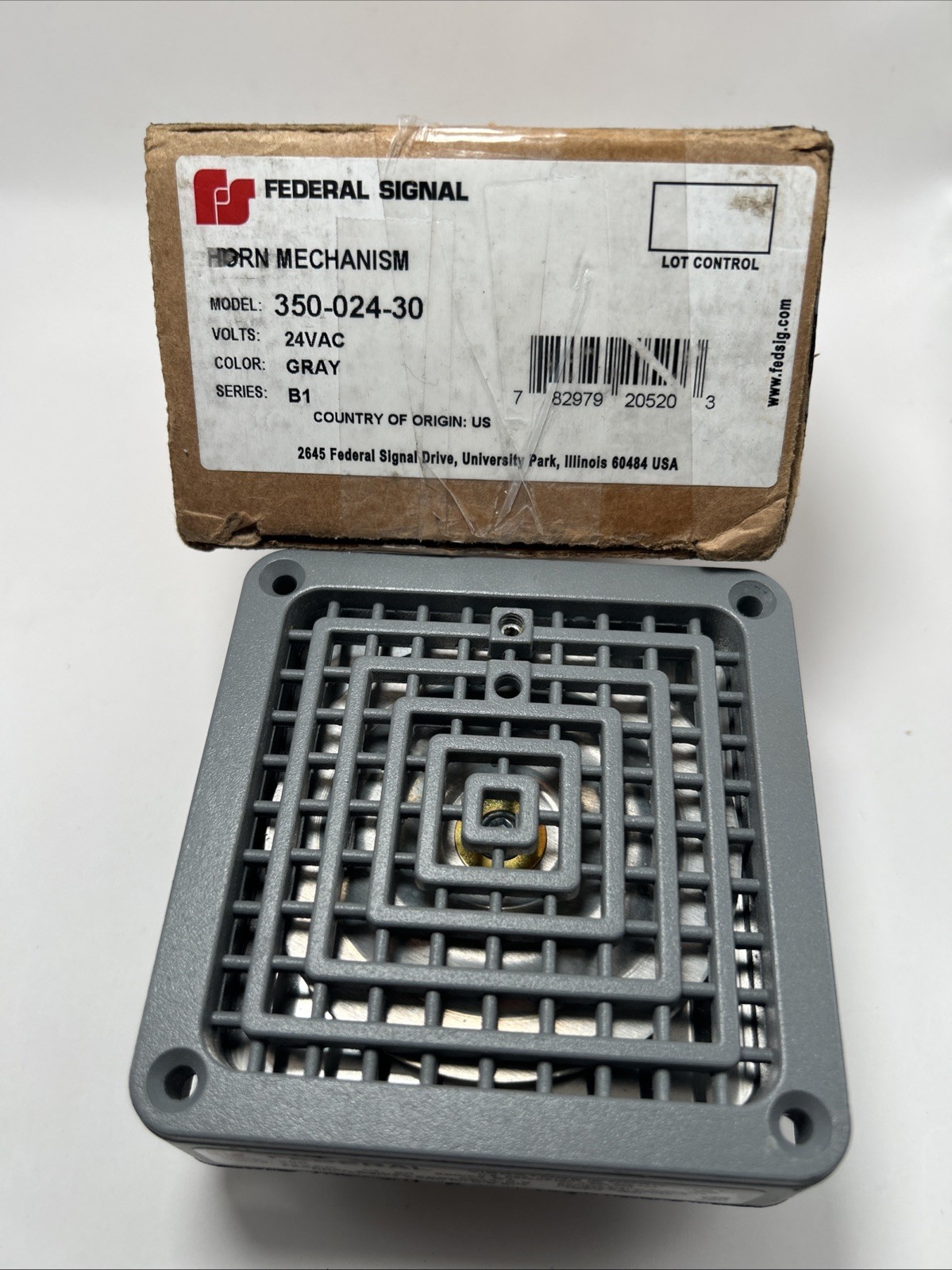 Federal Signal 350-024-30 Vibratone Electric Horn Surface Mount 24VAC