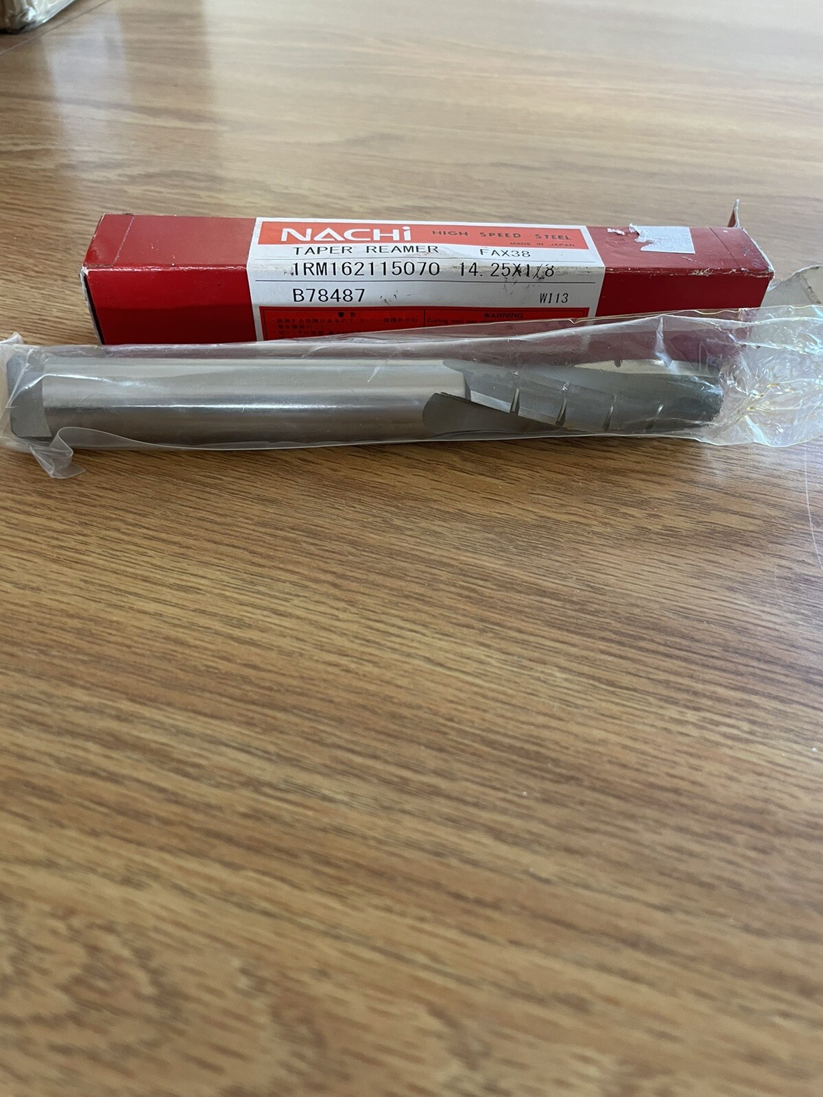Nachi (Japan) 1RM162115070 FAX38 HSS Taper Reamer 14 x 1/8 B78487 W113
