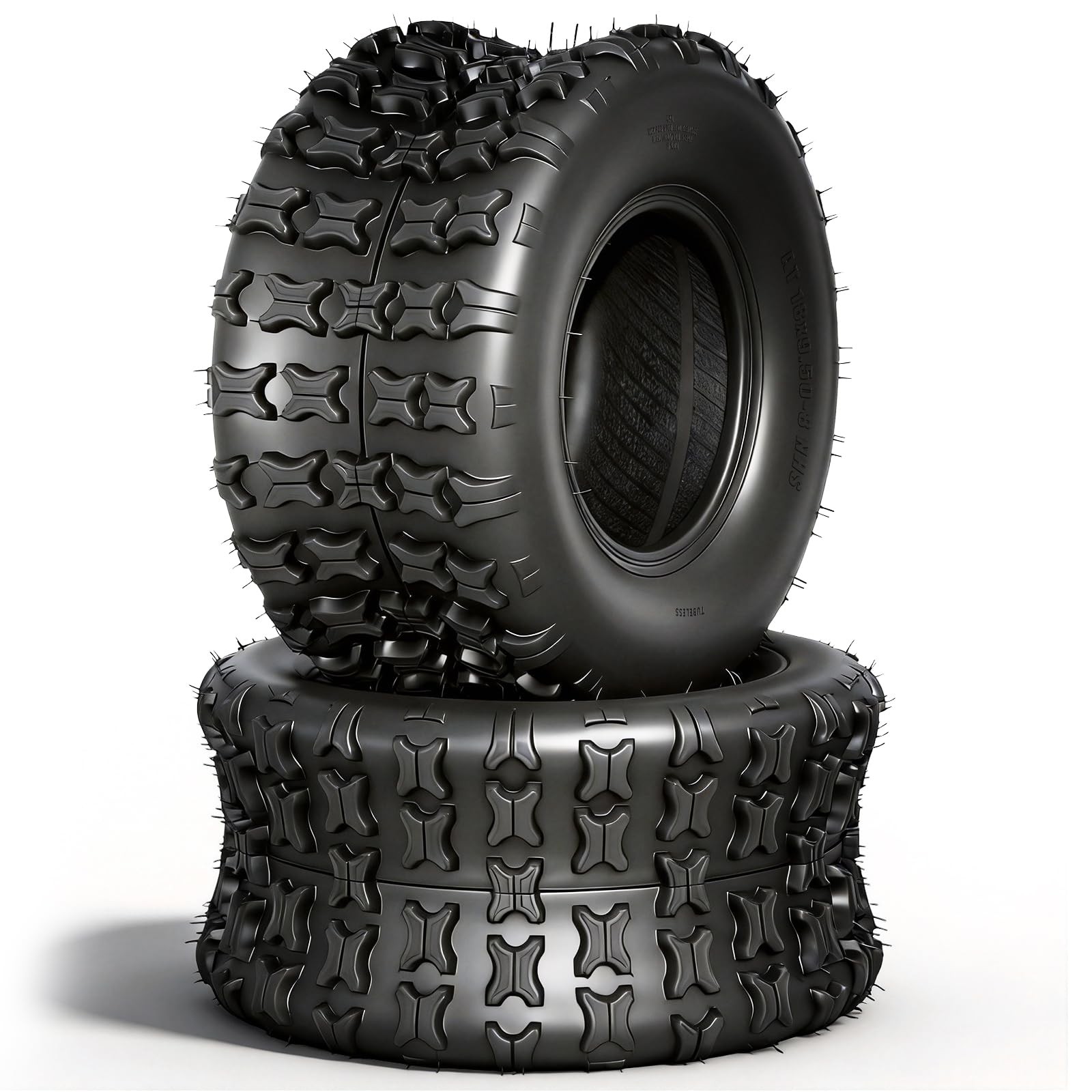 18×9.5-8 ATV UTV Tires 4PR Heavy Duty All-Terrain Mud Trail Tubeless Set of 2