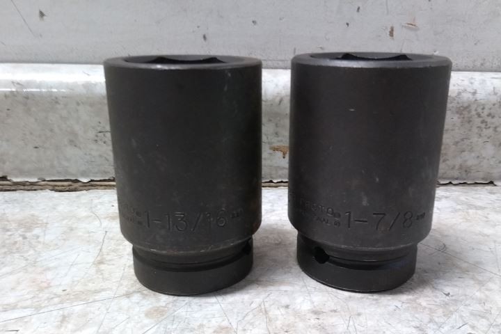 Proto J76121 20 Pc 3/4 to 2 In Size 1 In Drive Size SAE Impact Socket Set