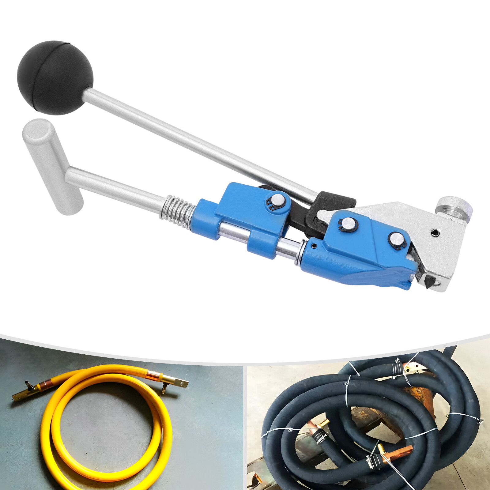 Punch Clamp Tool for steel strips w/0.37-0.63in width&up to 0.03in in thickness