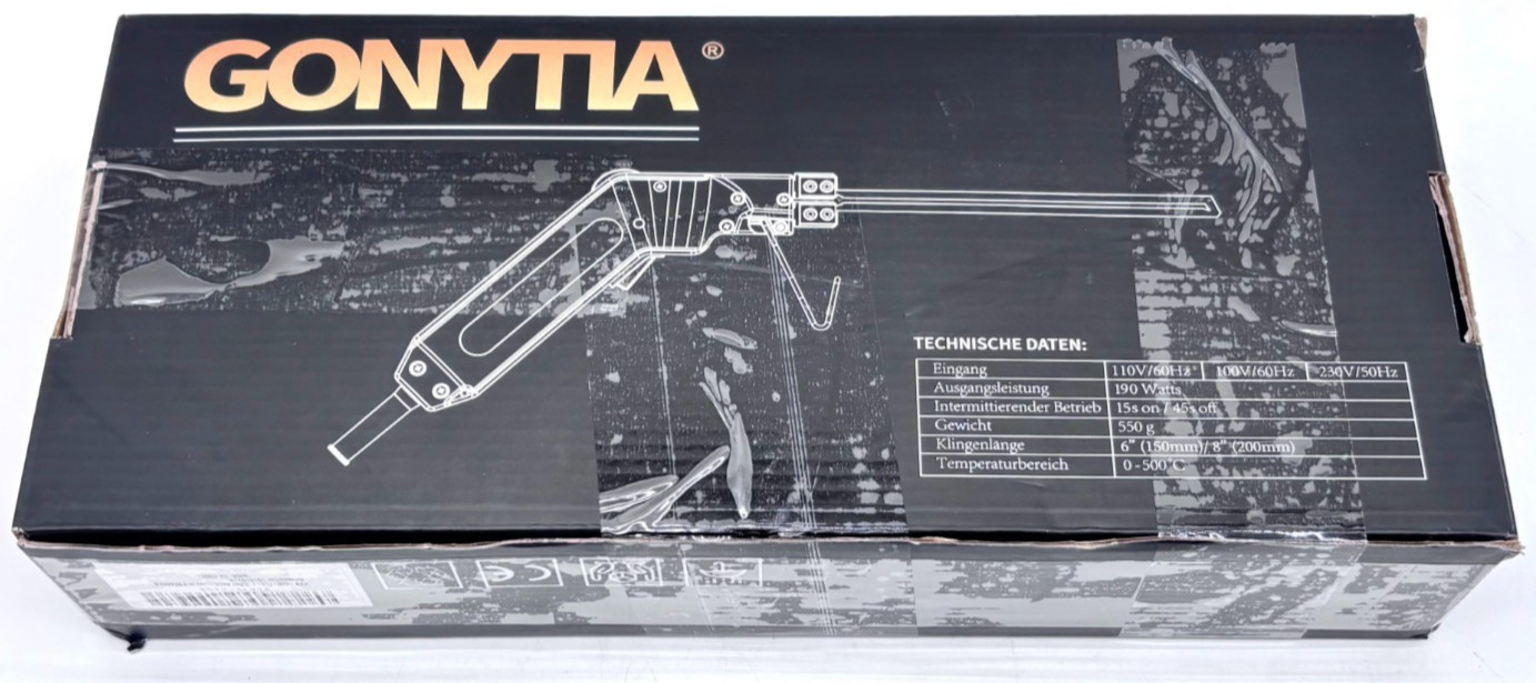 Gonytia 190 Watts Intermittent Operation (15 Seconds) Hot Knife Heat Cutter