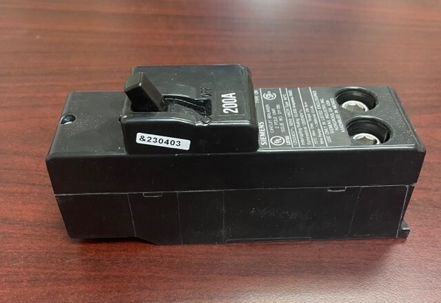 ITE Siemens QN2200 QN2200R 2 Pole 200 Amp 120/240 Volt 10K AIC Main Breaker