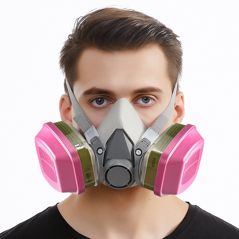6200 Half Face Respirator Facepiece Mask & 2- 60926 P100 Cartridges Filters NEW