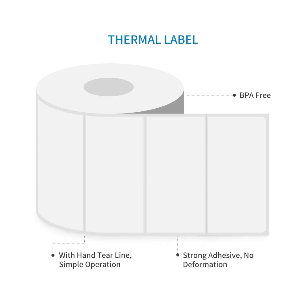 Essential 4″X2″ Direct Thermal Barcode Labels, Shipping Labels, 750 Labels of…