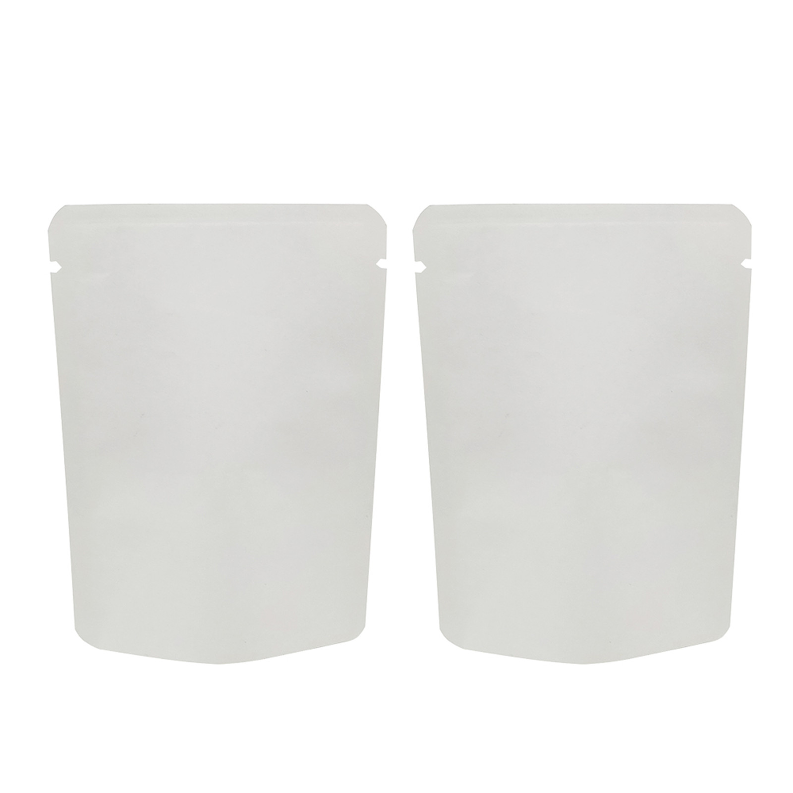 Bulk QTY & Size White Kraft Paper Mylar Foil Everyday Storage Repacking Pouches