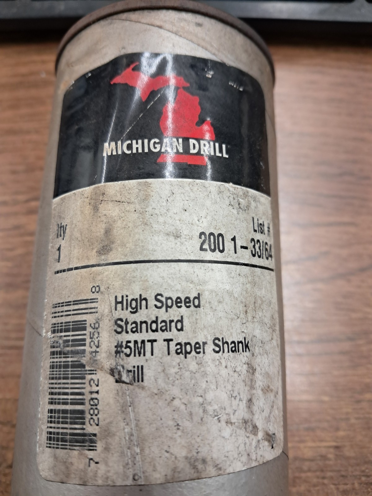 Michigan Drill 1-33/64″ High Speed Steel Taper Shank Drill Bit – #5MT