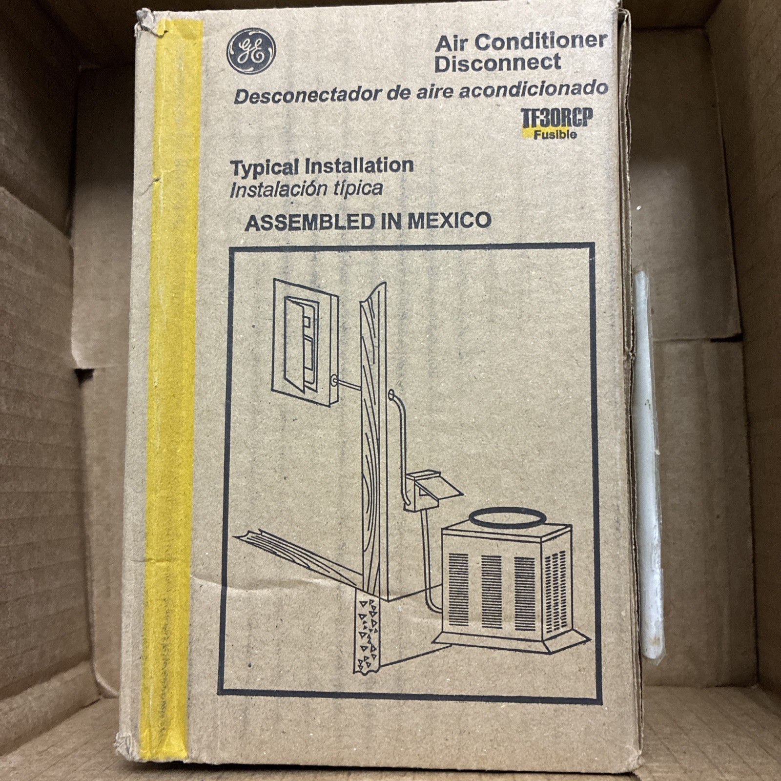 GE 30-Amp 120/240V Fused AC Disconnect – NEMA 3R Outdoor Safety Switch