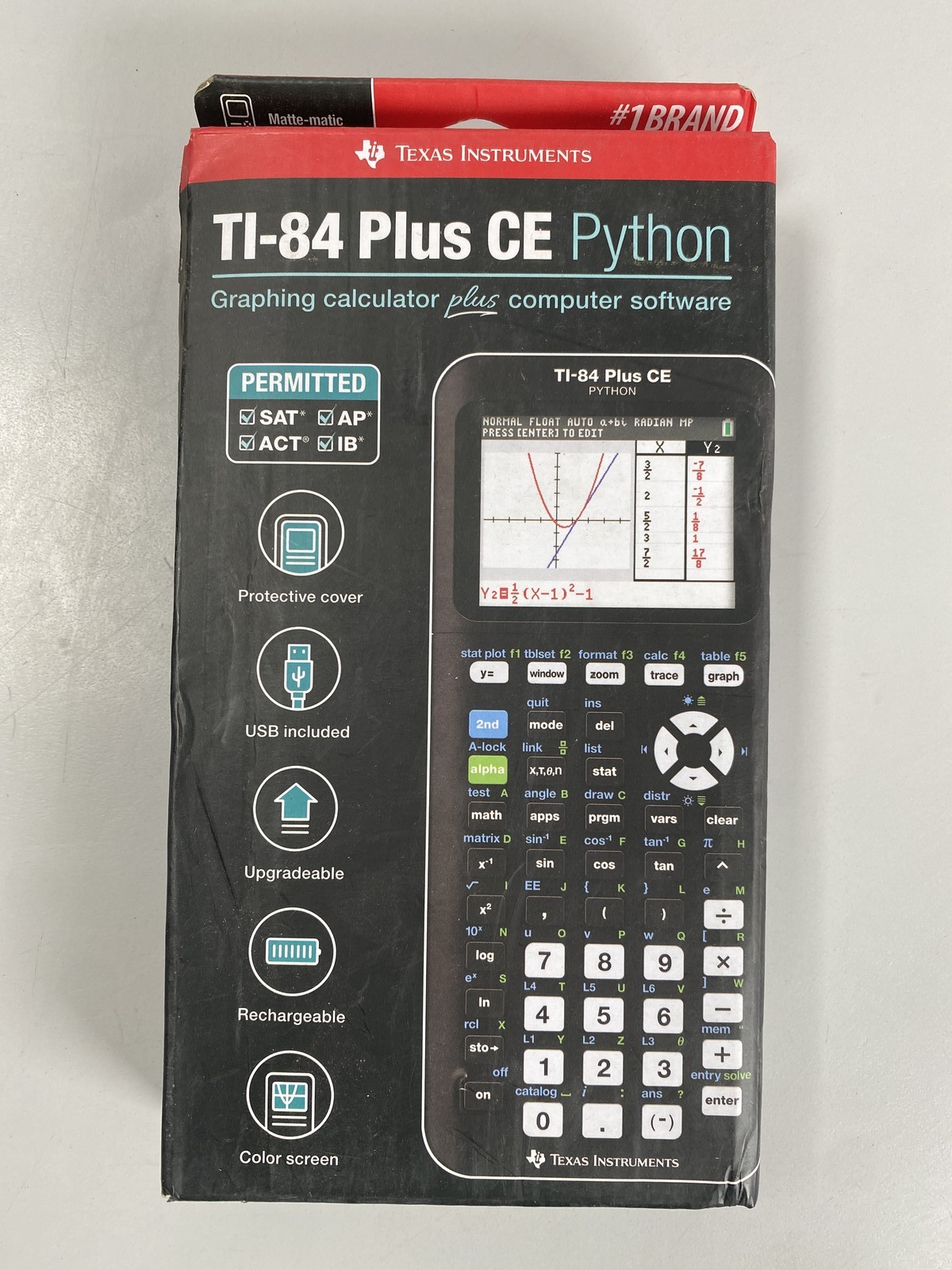 Texas Instruments TI-84 Plus CE Python Graphing Calculator – Black